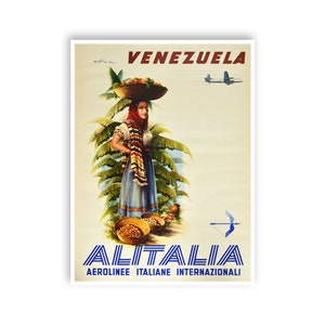 Venezuela Art Vintage Travel Poster Wall Print (XR3559)