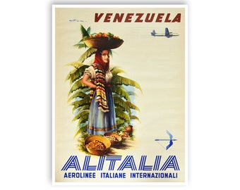 Venezuela Art Vintage Travel Poster Wall Print (XR3559)