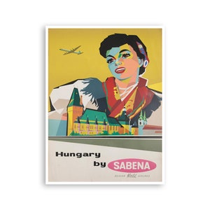 Póster de viaje a Hungría, arte mural húngaro (XR3754)