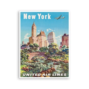 Poster New York Decor Art Travel Poster Wall Art Print (ZT681)