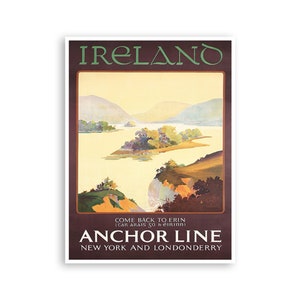 Ireland Painting Irish Decor Travel Poster Art Print (XR4083)a