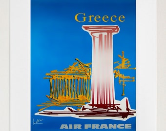 Grecja Wydruk artystyczny Podróż Grecki Wystrój Domu Plakat (XR117)