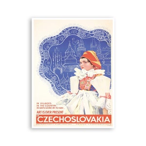 Czechoslovakia Art Poster Gift Travel Print Vintage Home Decor (XR2967)