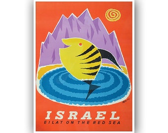 Israel Travel Poster Vintage Art Print Home Wall Decor (XR3003)