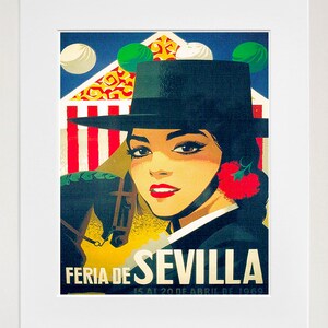 Seville Spain Travel Decor Spanish Art Poster Retro Print (XR148)