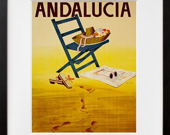 Andalusia Spain Art Travel Poster Spanish Tourism Print (TR14)a