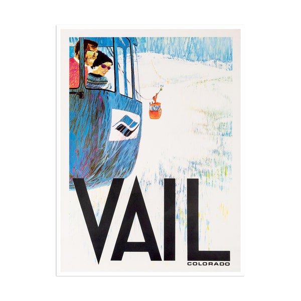 Vail Colorado Art Ski Poster Travel Home Decor Print (XR1800)