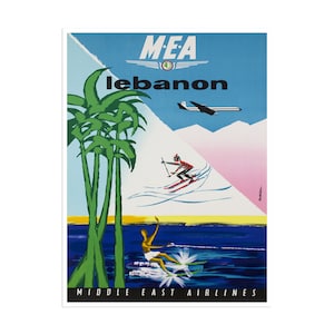 Póster de viaje al Líbano, arte de pared vintage, decoración del hogar (XR2640)