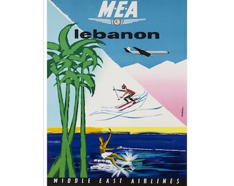Lebanon Travel Poster Vintage Wall Art Home Decor (XR2640)