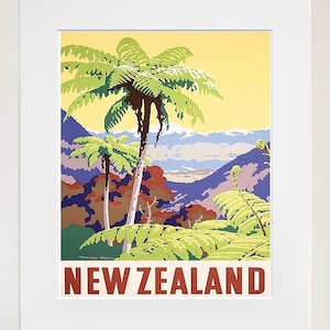 Travel Poster New Zealand Gift Vintage Art Print (XR1462)