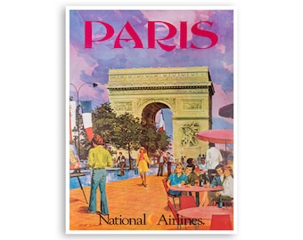 Paris Wall Art Print French Home Decor Travel Poster (XR3096)