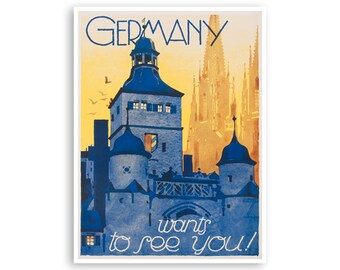 Germany Travel Art German Poster Print (XR3256)a