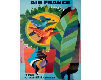 XR2919 Caribbean Wall Art Retro Poster Home Decor Print
