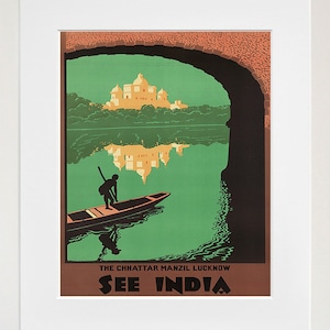 India Wall Art Travel Poster Vintage Print (ZT241)