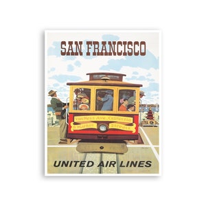 San Francisco Poster Art Travel California Home Decor Print (TR68)