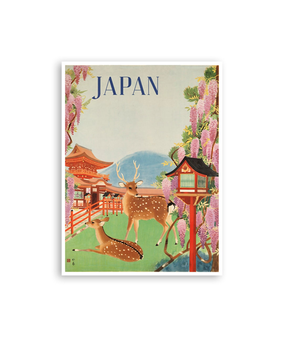Japan Travel Poster Japanese Art Print (TR55) - Etsy