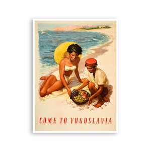 Yugoslavia Wall Art Vintage Travel Poster Print Home Decor (XR3411)a