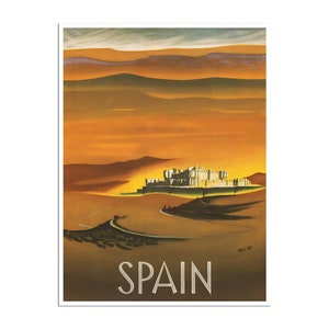 Spain Print Spanish Art Tom Delpy Travel Poster (XR4725)a