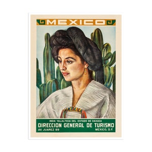 Travel Art Mexico Print Poster Mexican Vintage Home Decor (XR2480)