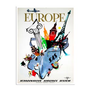 Europe Art SAS Travel Poster European Print (ZT655)a