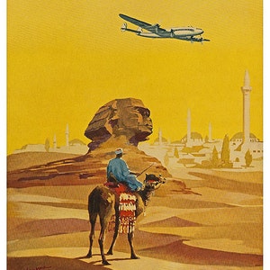 Travel Art Poster Egypt Vintage Print TR17 image 3