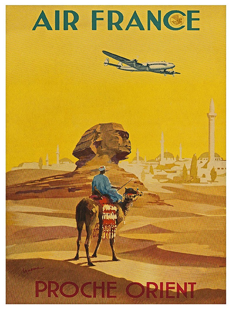 Travel Art Poster Egypt Vintage Print TR17 image 3