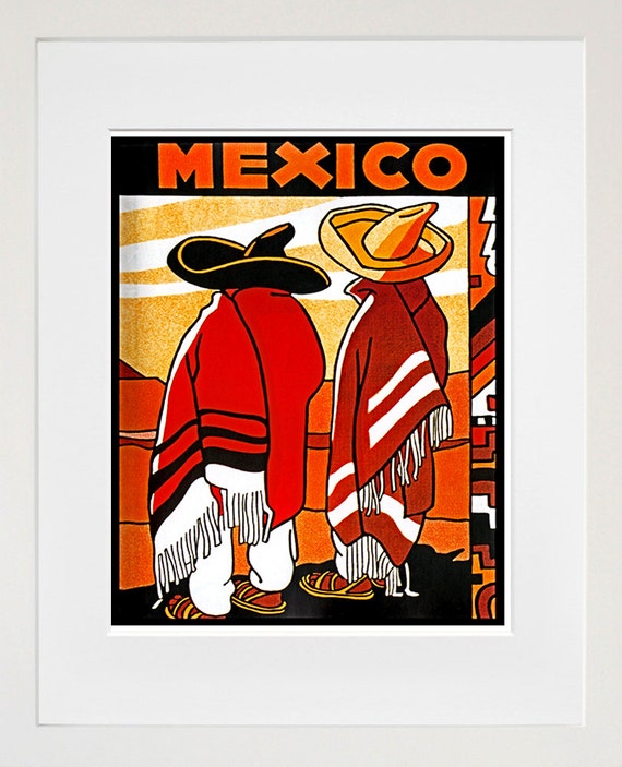 絵画 70s Mexico art Mexican Art Mexico Print Travel Poster (TR52) - Etsy