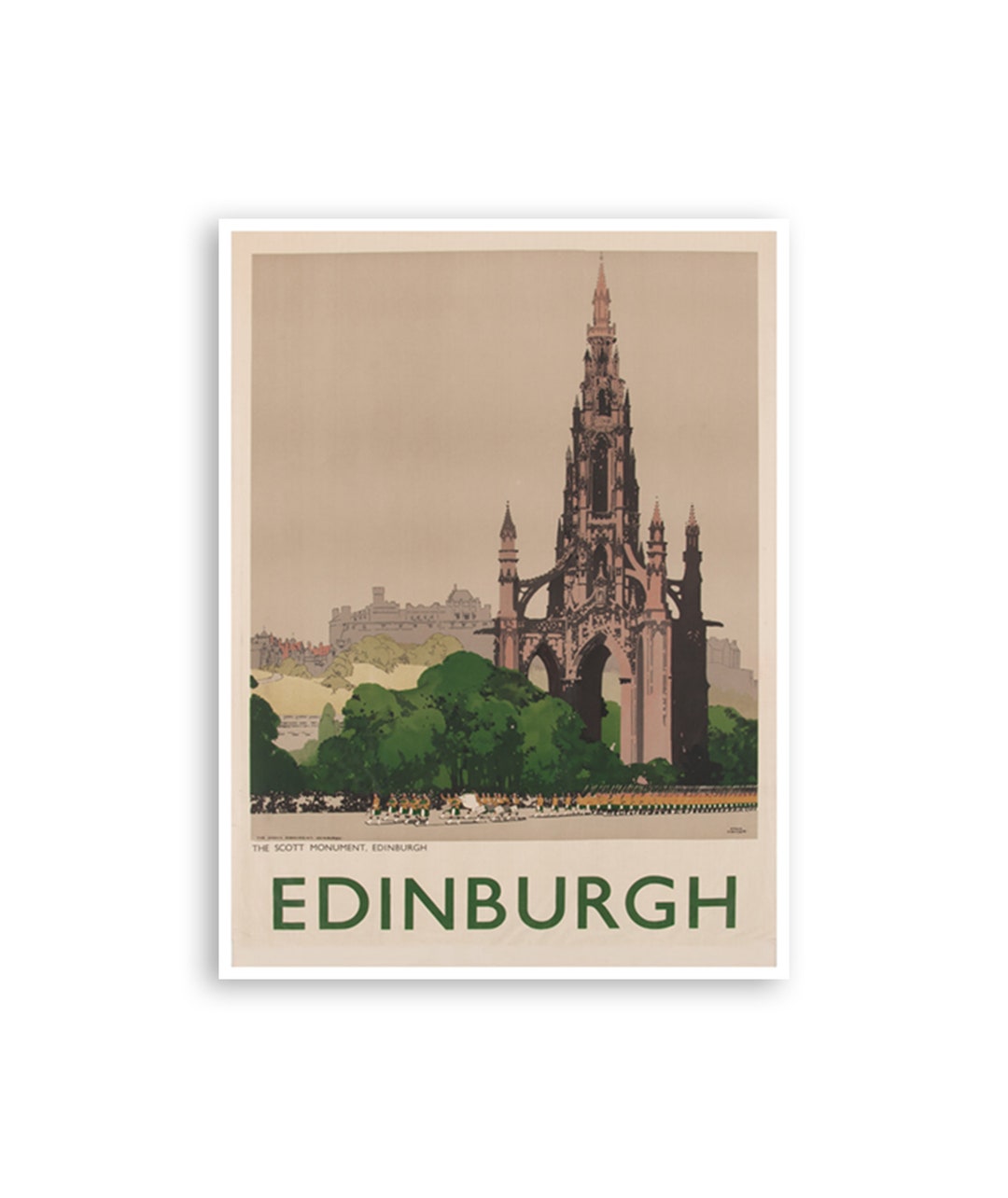 Edinburgh Art Scotland Travel Poster Scottish Print (xr3535)a - Etsy