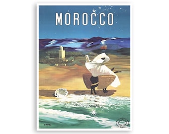 Morocco Art Travel Poster Print Wall Decor (XR126)