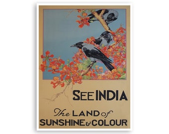 India Travel Poster Indian Art Print (XR1906)a