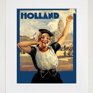 Holland Art Netherlands Travel Poster Vintage Print (ZT279)a