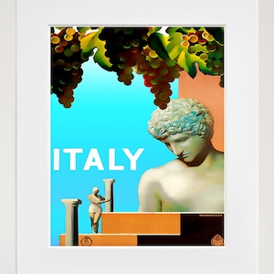 Art Italy Poster Vintage Italian Travel Print Wall Decor (ZT408)