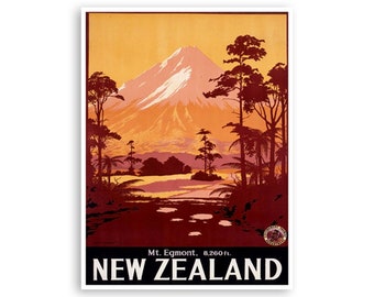 New Zealand Travel Print Poster Wall Art (XR139)