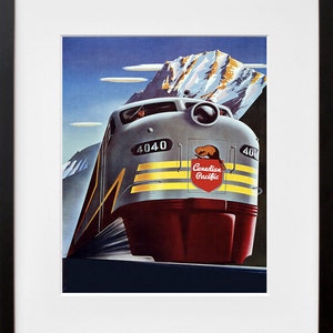 Train Art Travel Poster Railroad Print (TR70)