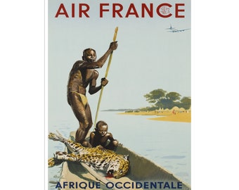 Afrika reisposter Afrikaanse vintage kunstdruk (XR2756)