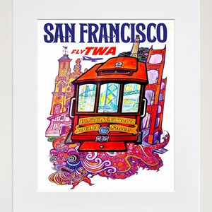 San Francisco Retro Poster Travel Art Home Decor Print (zt629)