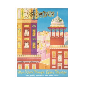 Pakistan Print Lahore Travel Poster Art (XR1920)a