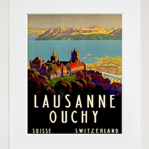 Switzerland Travel Art Swiss Poster Print Home Decor (XR177)