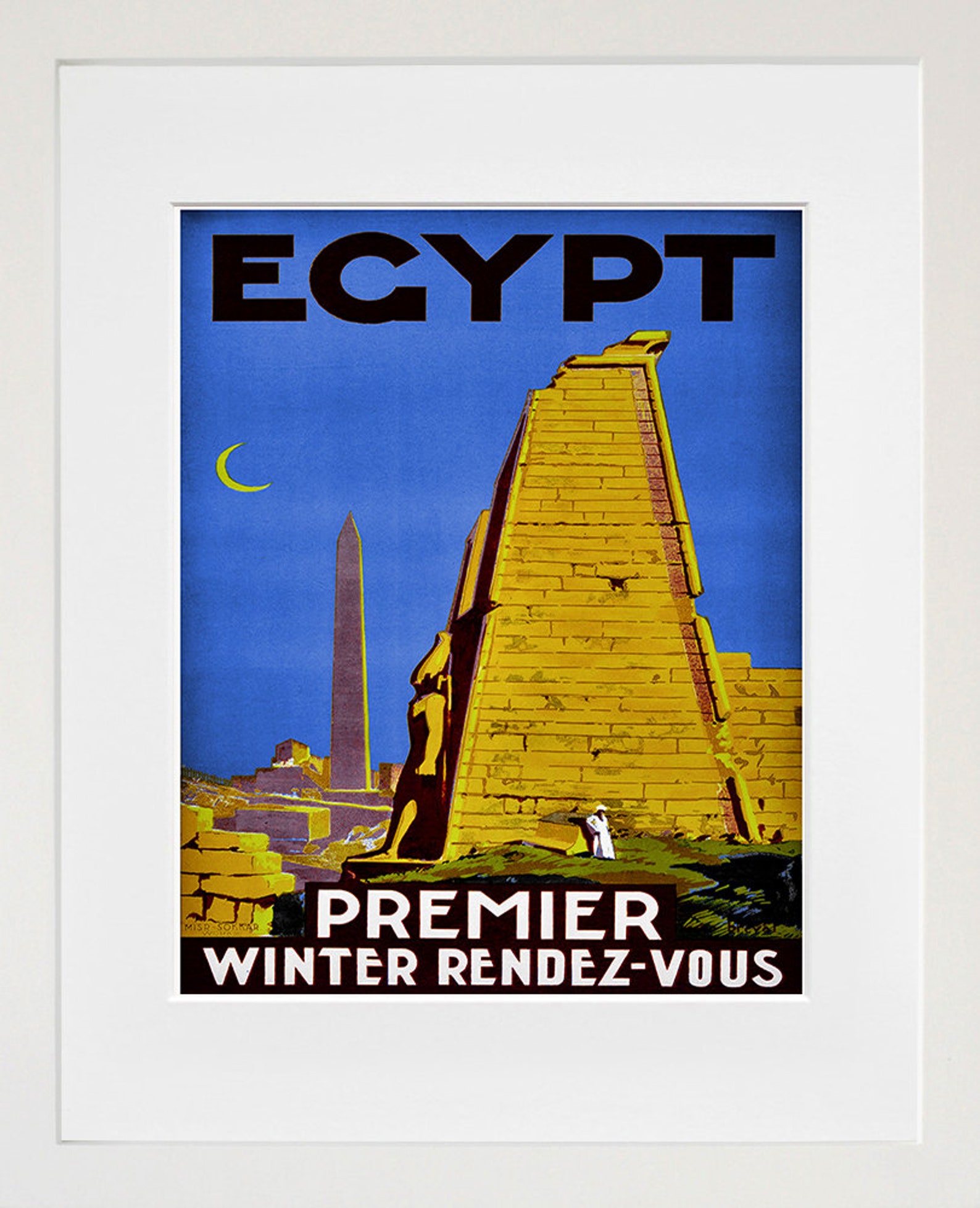 Egypt Art Travel Poster Egyptian Print Home Decor ZT359 Etsy