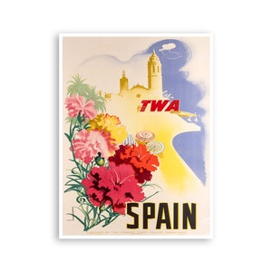 Spain Travel Art Retro Poster Spanish Poster Print (XR3163)