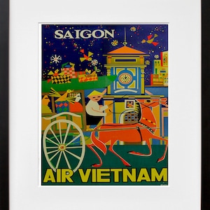 Vietnam Travel Poster Art Print Asiatisches Wohnkultur (XR105)
