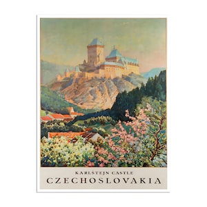 Czechoslovakia Art Poster Gift Travel Print Vintage Home Decor (XR2977)
