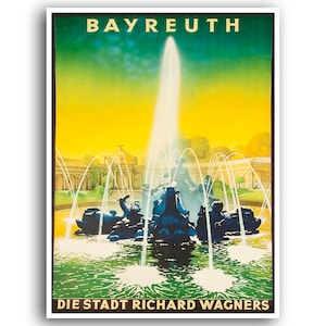 Bayreuth Art Germany Travel Poster Home Decor Retro Print (XR710)