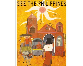 Philippines Travel Poster Art Print Home Decor (XR1898)