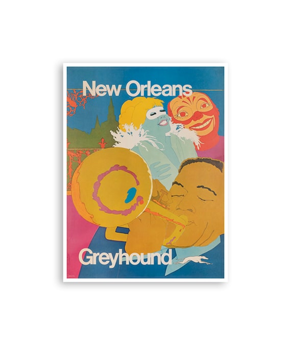 New Orleans Poster Vintage Travel Art Print Home Decor (XR3498)