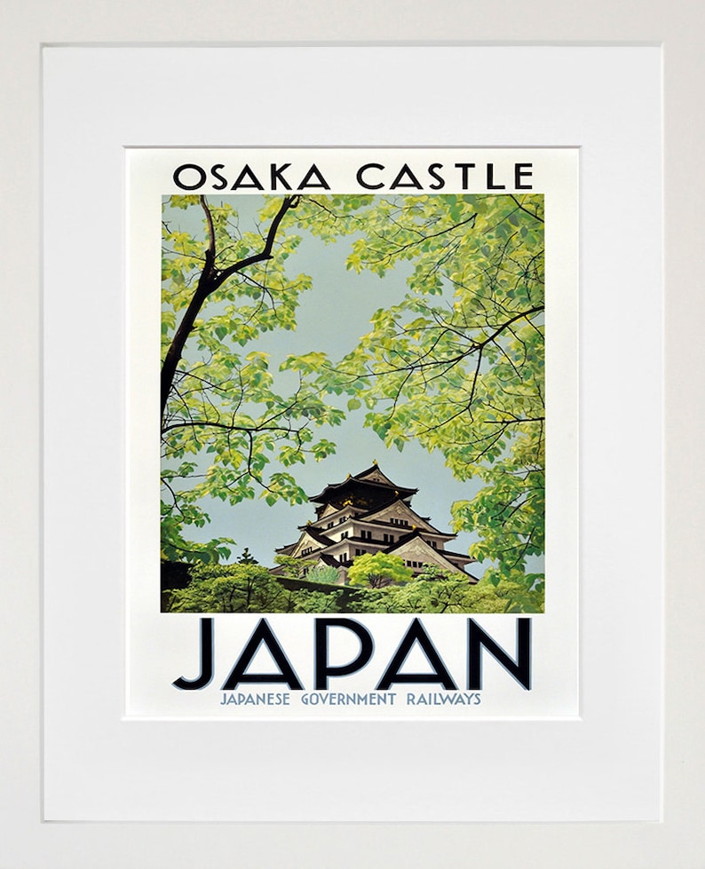Japanese Art Vintage Travel Poster Print Home Japan Wall Decor (XR268 ...