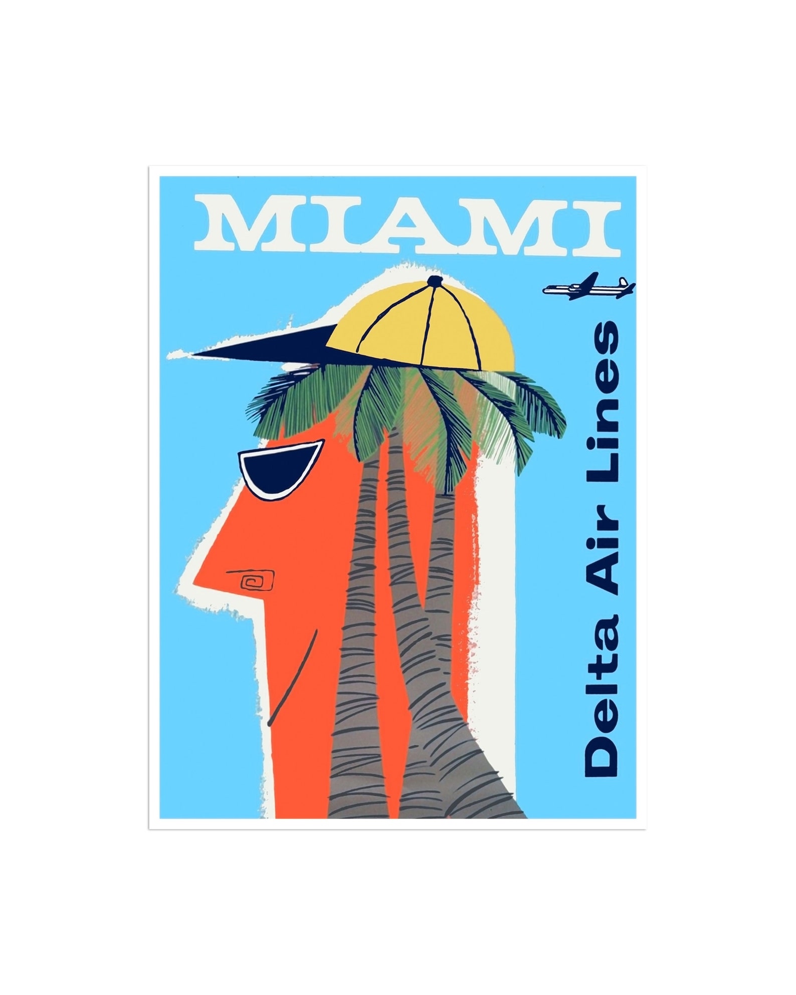 Miami Art Wall Decor Florida Retro Travel Poster ZT1481 Etsy