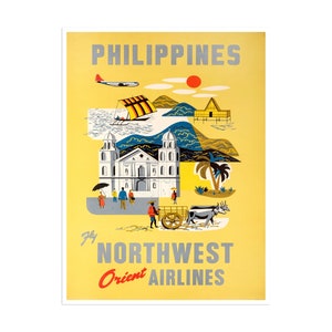 Philippines Travel Poster Filipino Art Print (XR2157)a