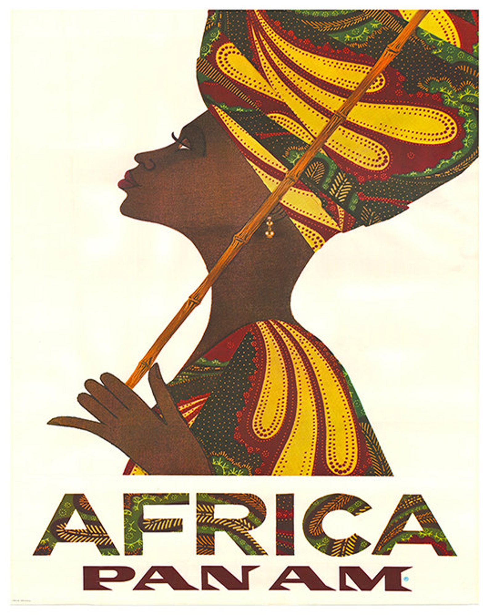 Africa Art Vintage Travel Poster Print Home African Wall Decor Etsy