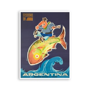 Argentina Art Buenos Aires Print Vintage Travel Poster (XR4148)a